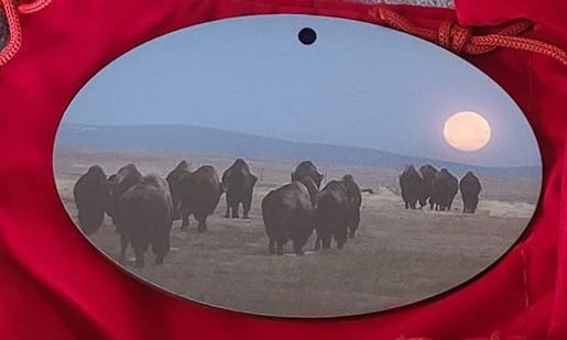 Ornament- "Into The Moonset" Bison