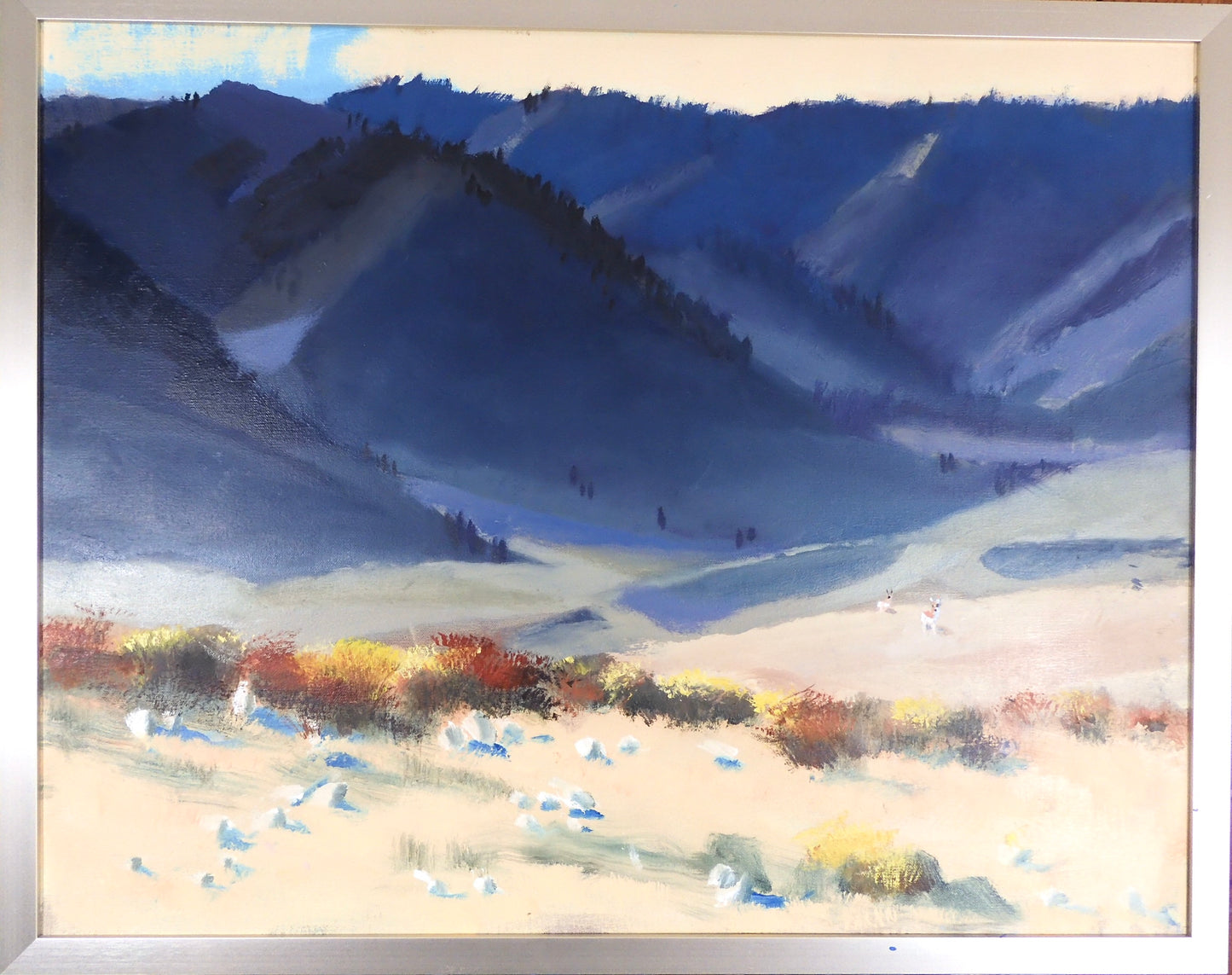 Framed Original Oil Painting- "Dark Face"