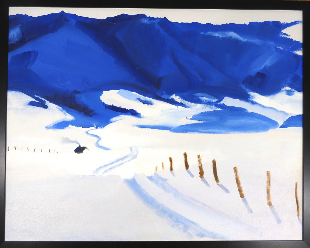 Framed Original Oil Painting- "Winter Outpost"