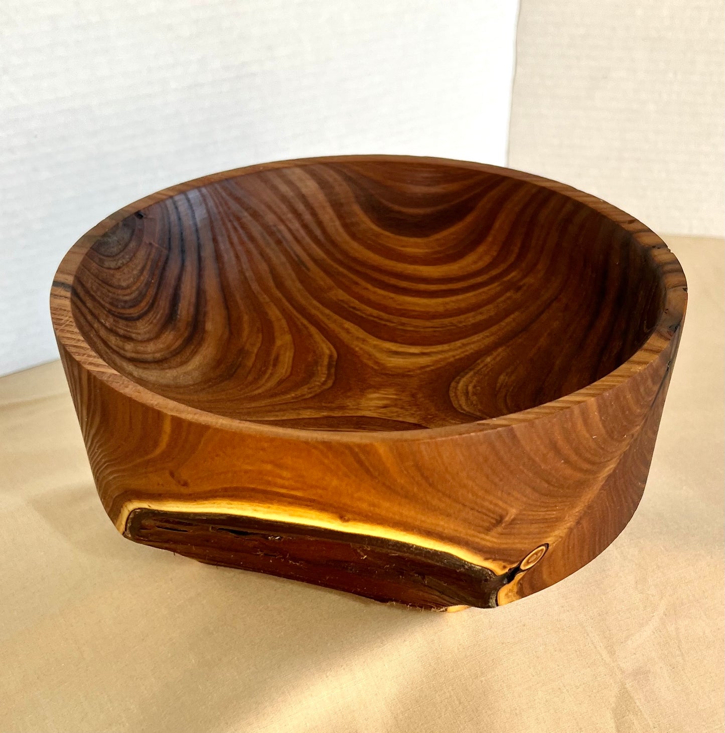 Wood Turned Bowl - Olive Wood 8.25"