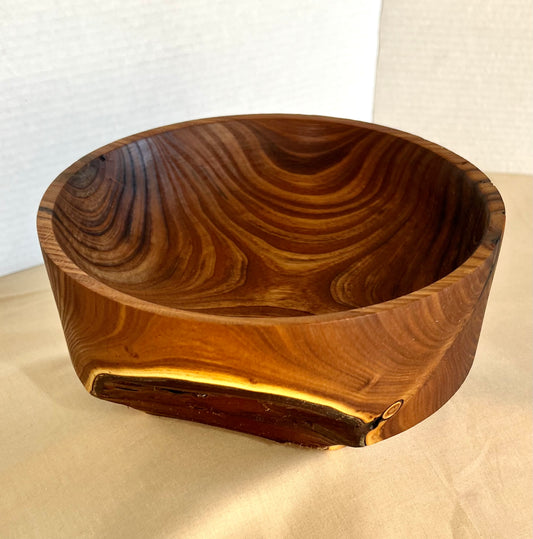 Wood Turned Bowl - Olive Wood 8.25"