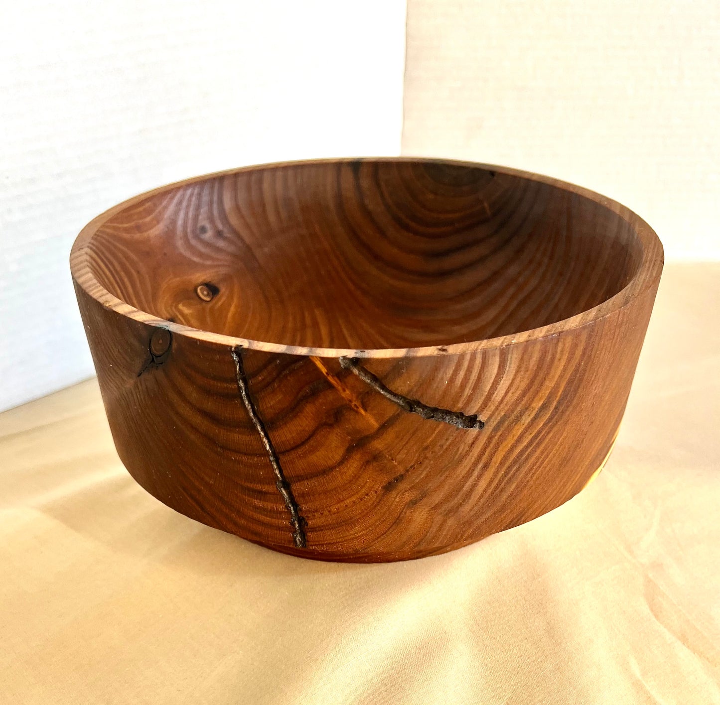 Wood Turned Bowl - Olive Wood 8.25"