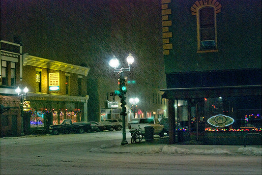 " Christmas Eve, Jeffrey's And The Buckhorn II " Downtown Laramie Wyoming 