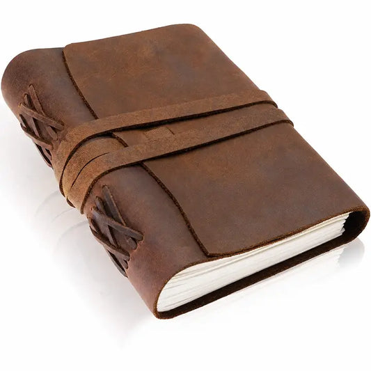 Leather Journal- Handmade Vintage Wrap Style