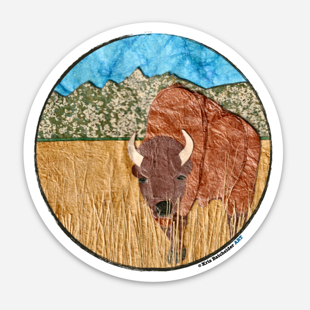 " Home on the Range " Paper Collage Art
