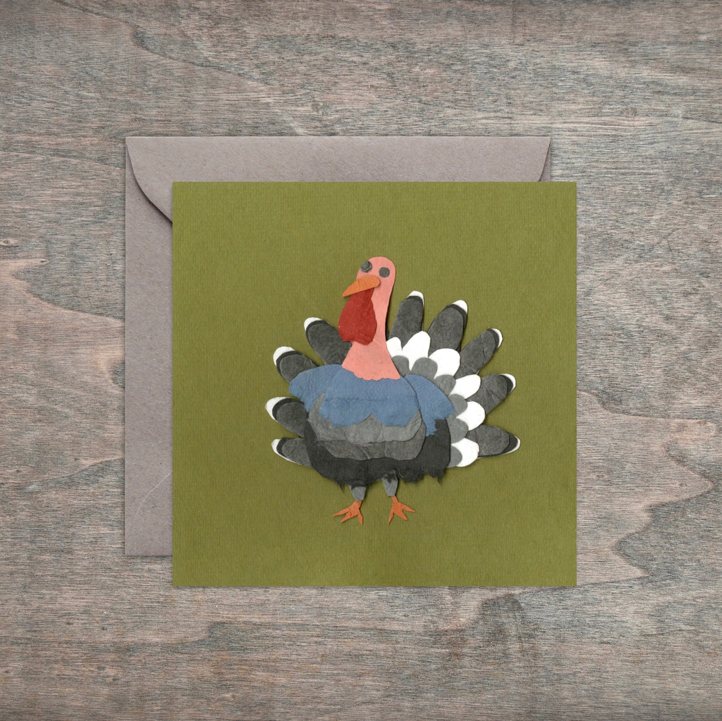 " Turkey Time " Paper Collage Art