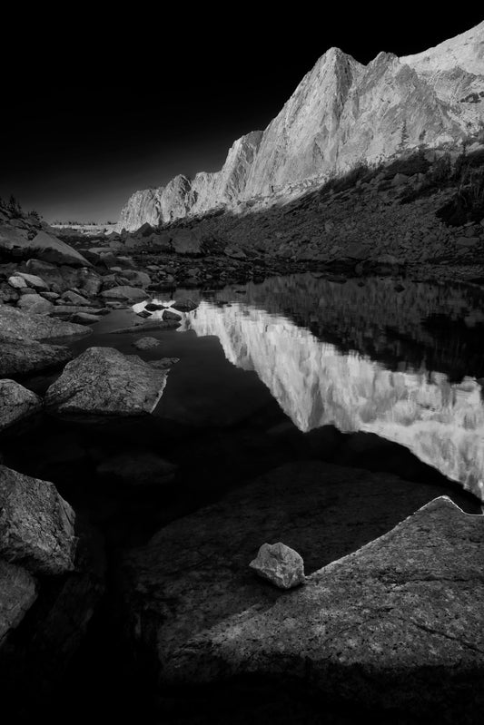 " Lookout Lake " Black and White Lustre Print