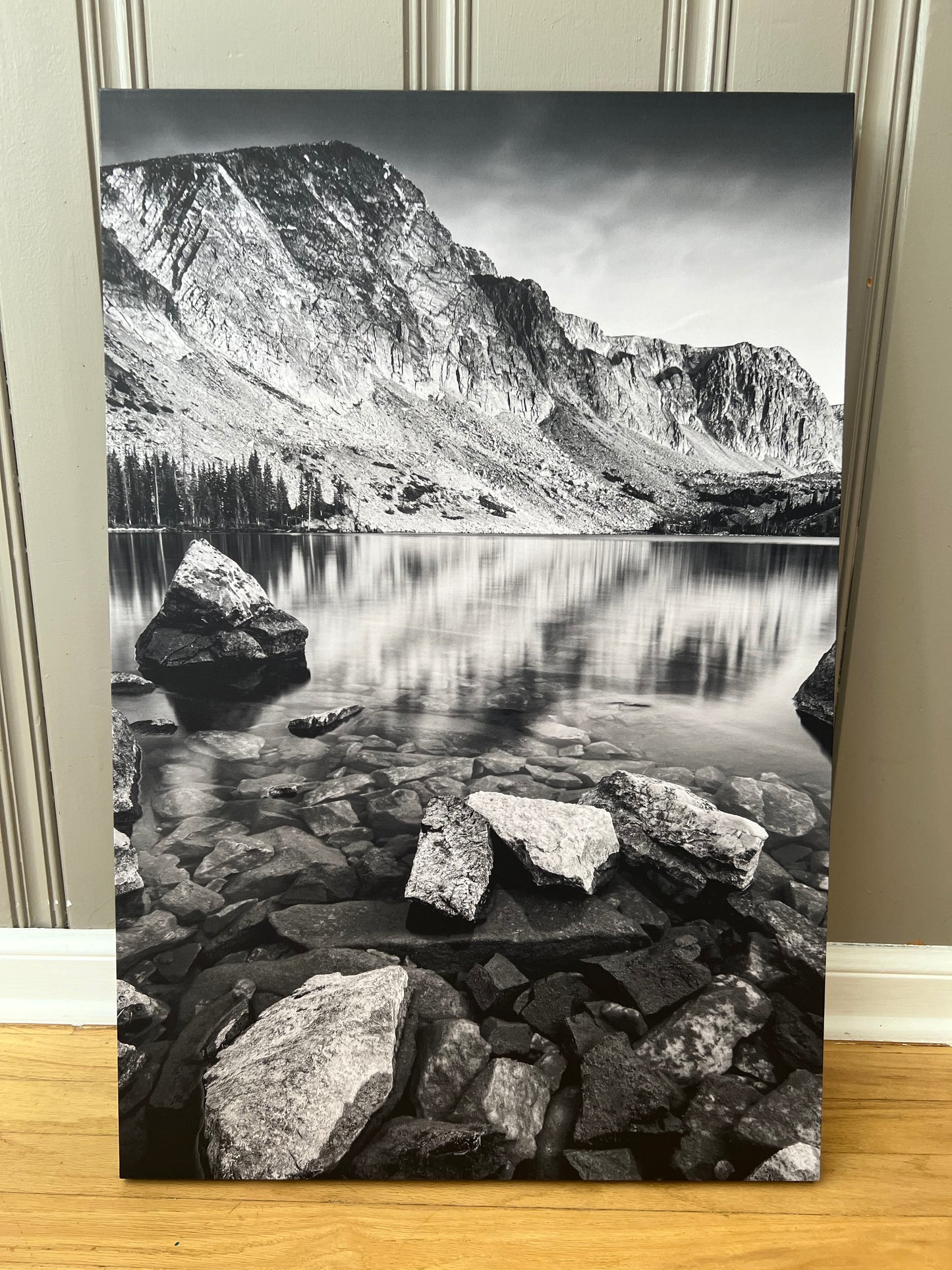 " Lake Marie " Black and White Lustre Print