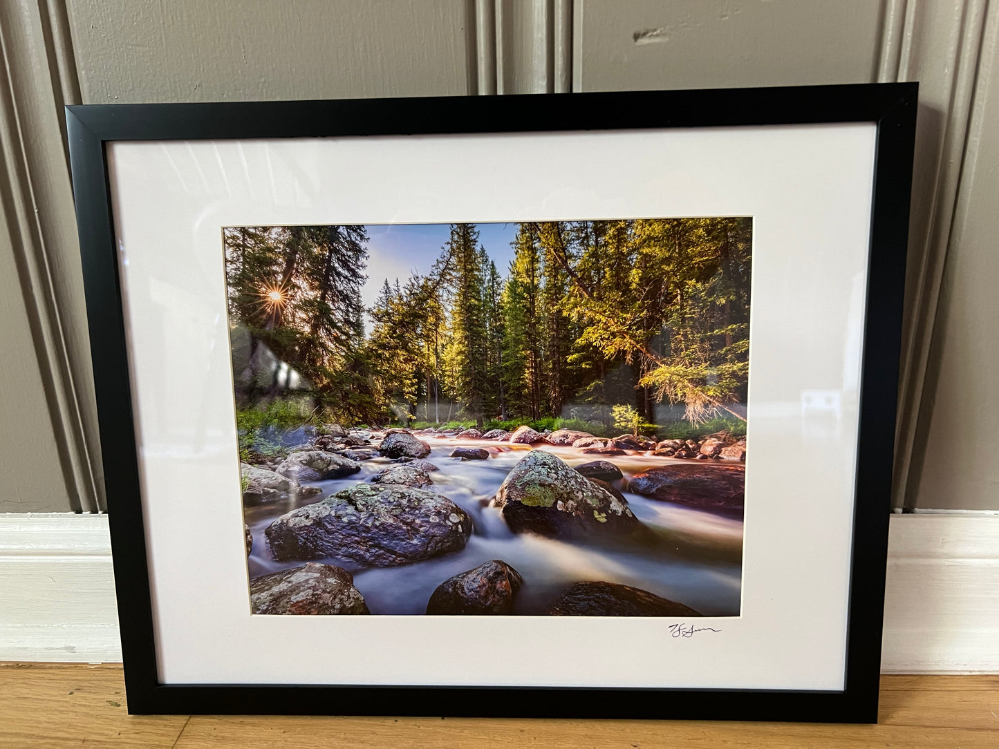 " Bighorns Summer Creek " Framed Photograph
