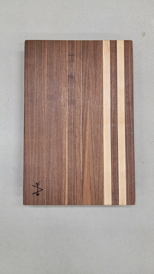 Walnut and Maple Wood Cutting Board