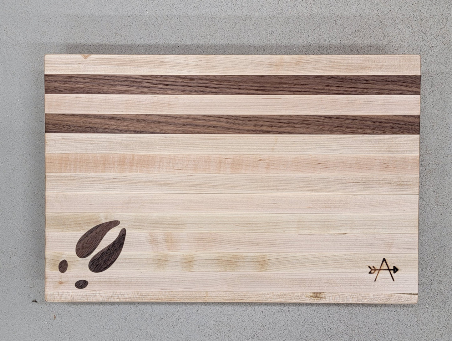 " Moose " Maple and Walnut  Wood Cutting Board