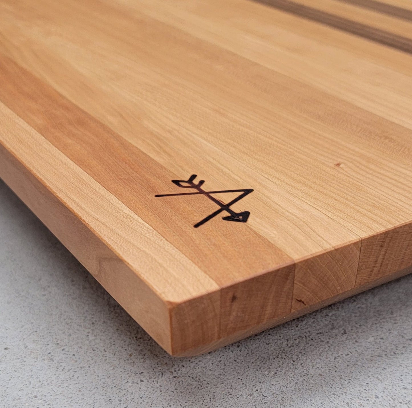Cherry and Walnut Wood Cutting Board