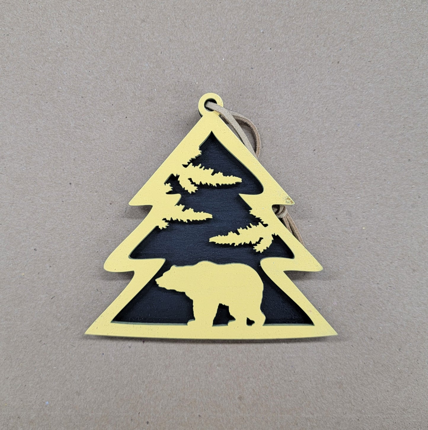 Wooden " Bear " Ornament