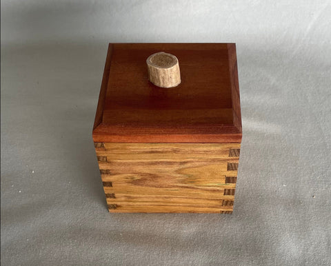 Square Dove-Tailed Gift Box with Antler Grip