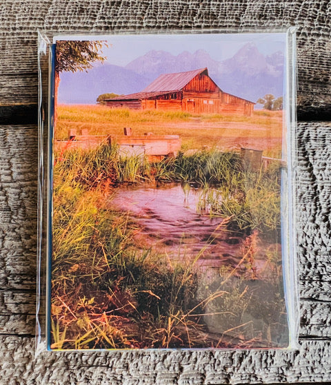 " Wyoming Scenery " 5 Card Pack