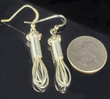 Silver Whisk Earrings