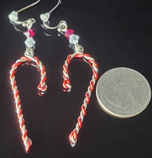 Earrings - Candy Cane