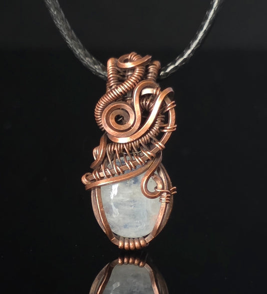 Necklace - Micro Pendant - Moonstone