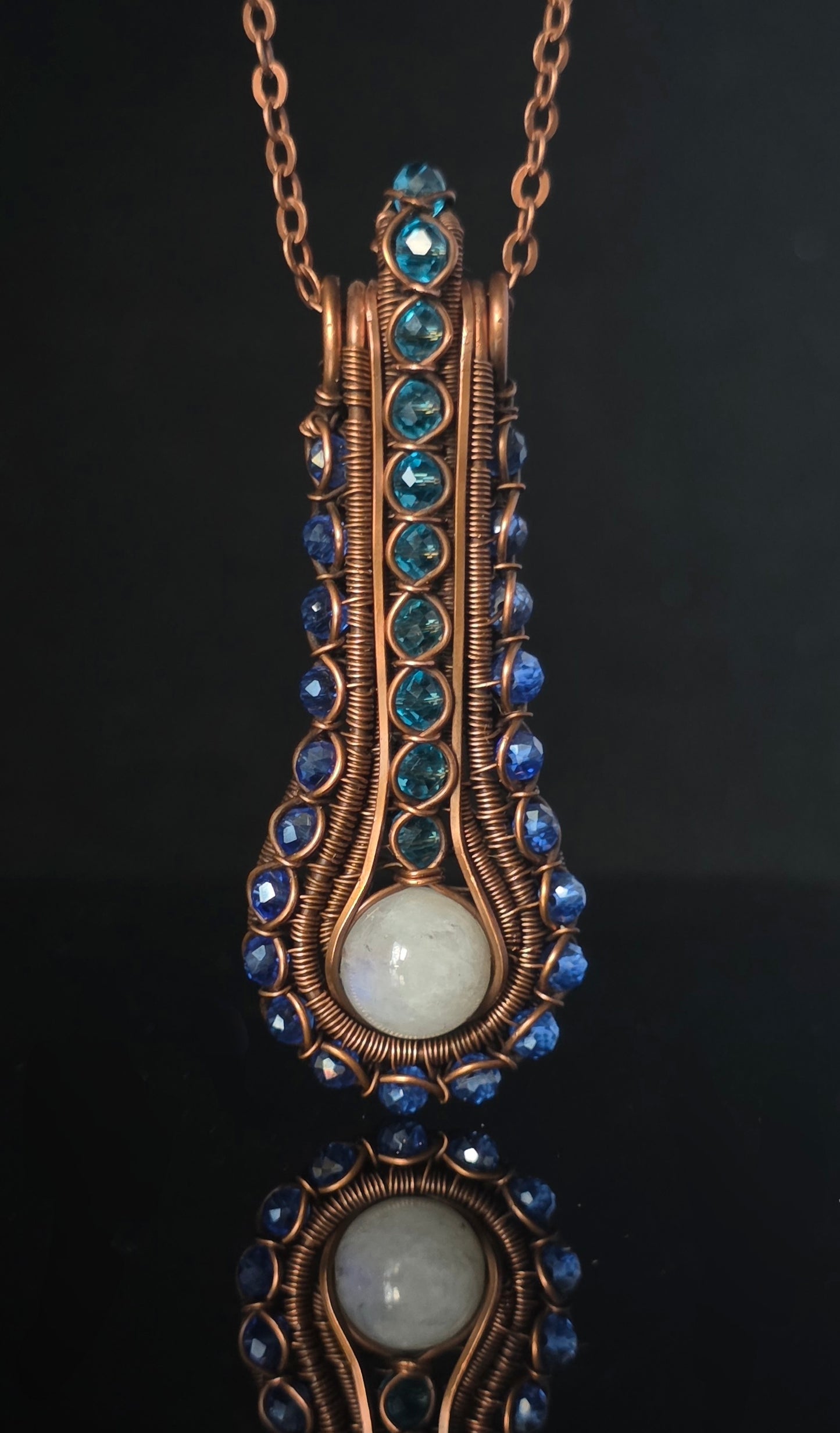 Necklace - Beaded Moonstone