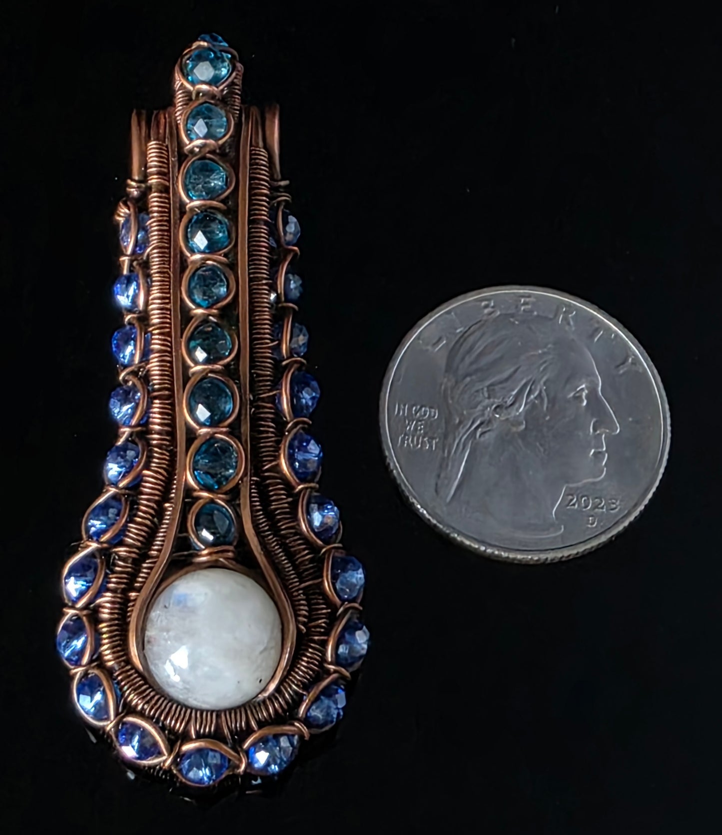 Necklace - Beaded Moonstone