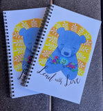 " Lead with Love "Bear with Flowers Print