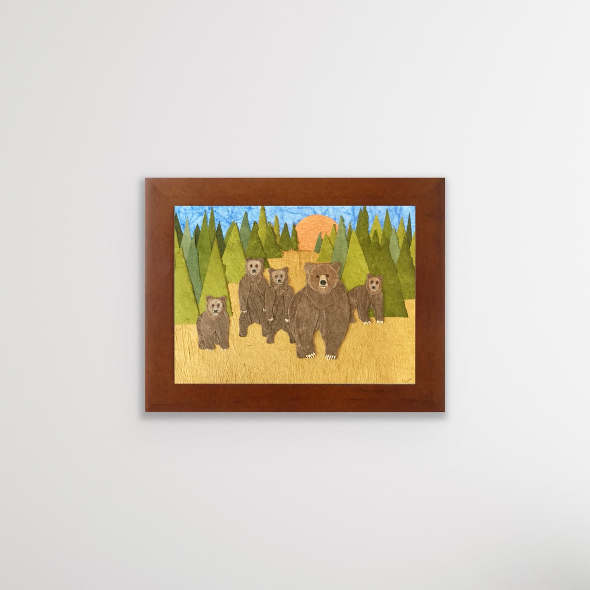 " Legendary Grizzlies " Paper Collage Art