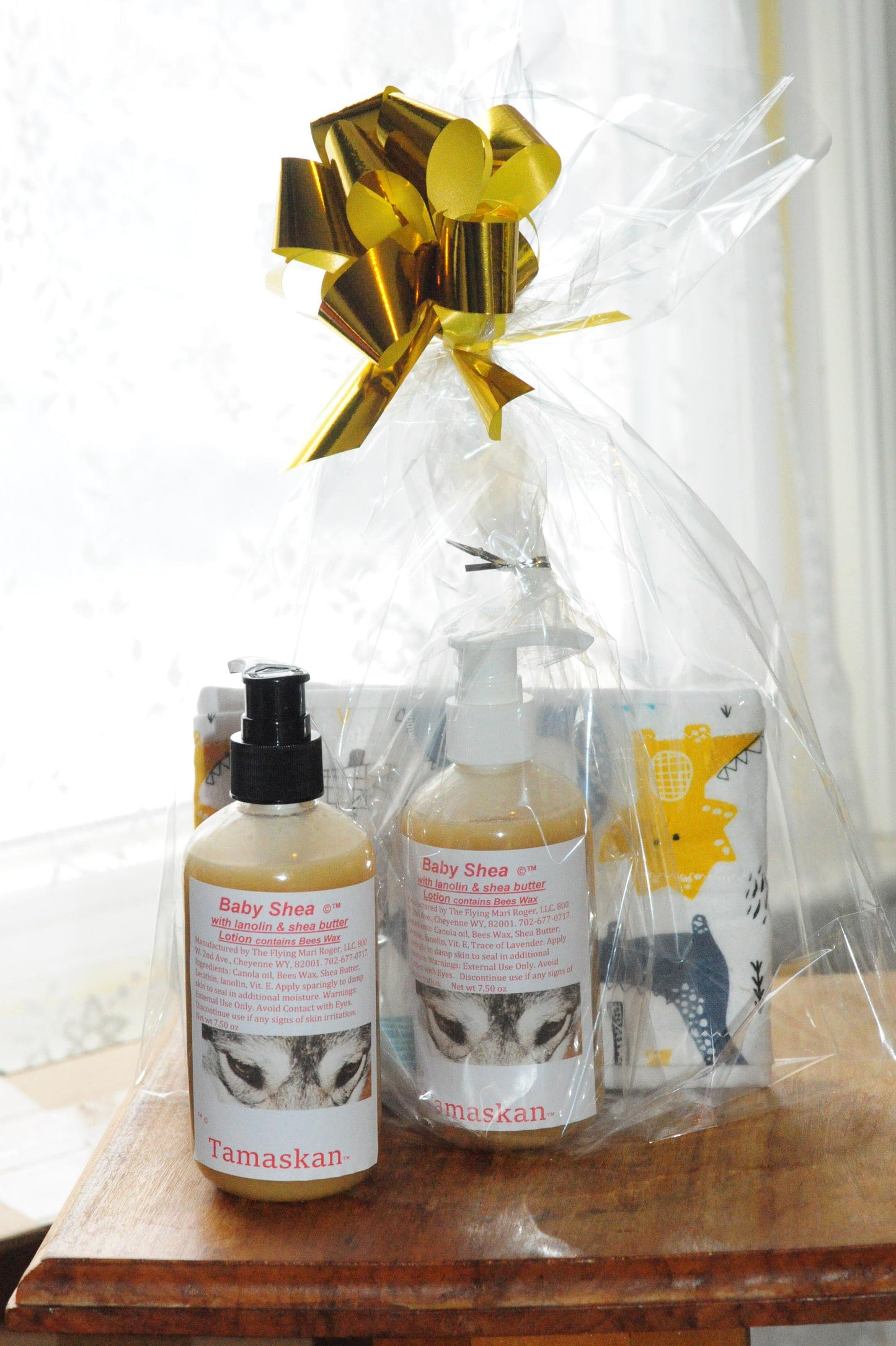 Baby Gift Set - Baby Shea with Burp Cloth