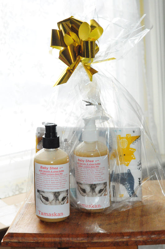 Baby Gift Set - Baby Shea with Burp Cloth