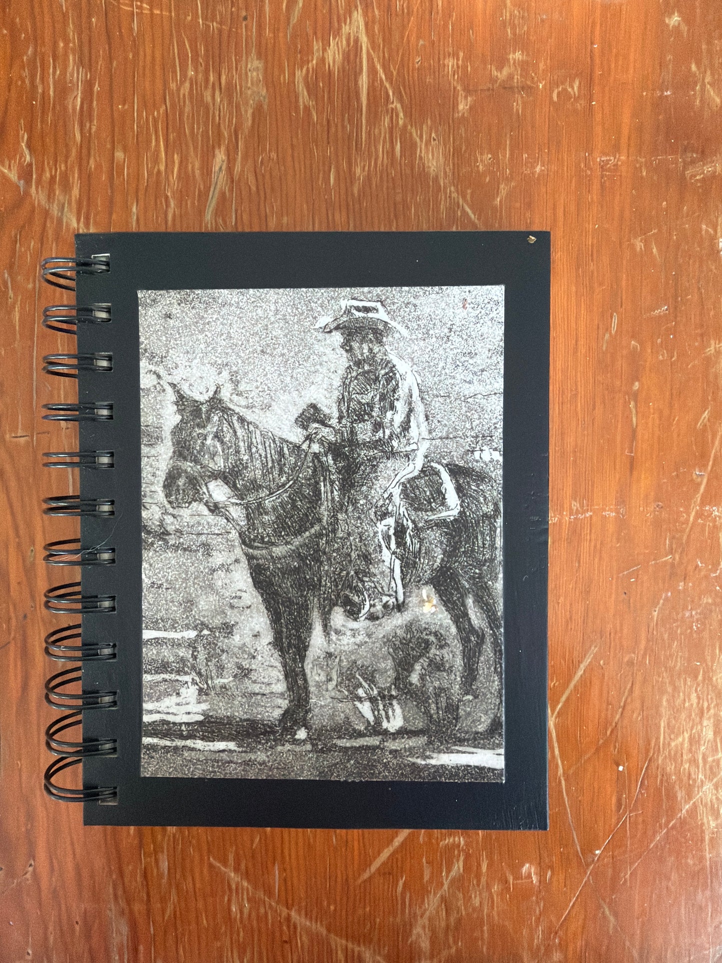 Wire Bound Sketchbook- 4x6 Black - "Taking Tally"