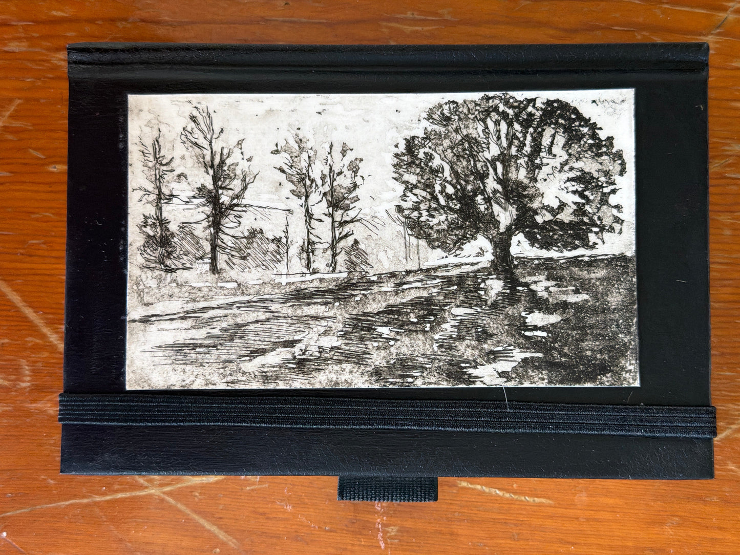 Hardbound Sketchbook- 4x6 Black- "Tree of Life"