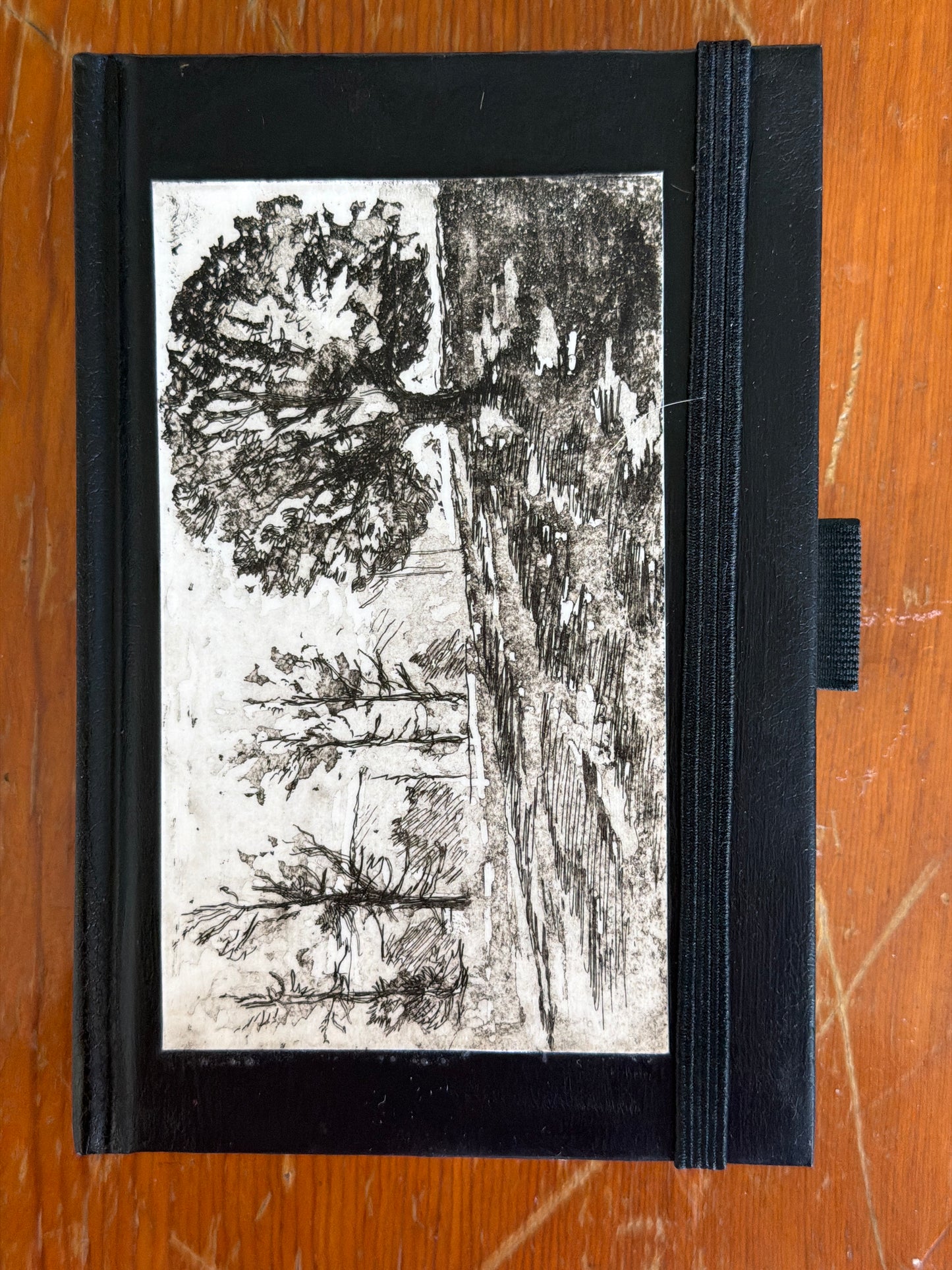 Hardbound Sketchbook- 4x6 Black- "Tree of Life"