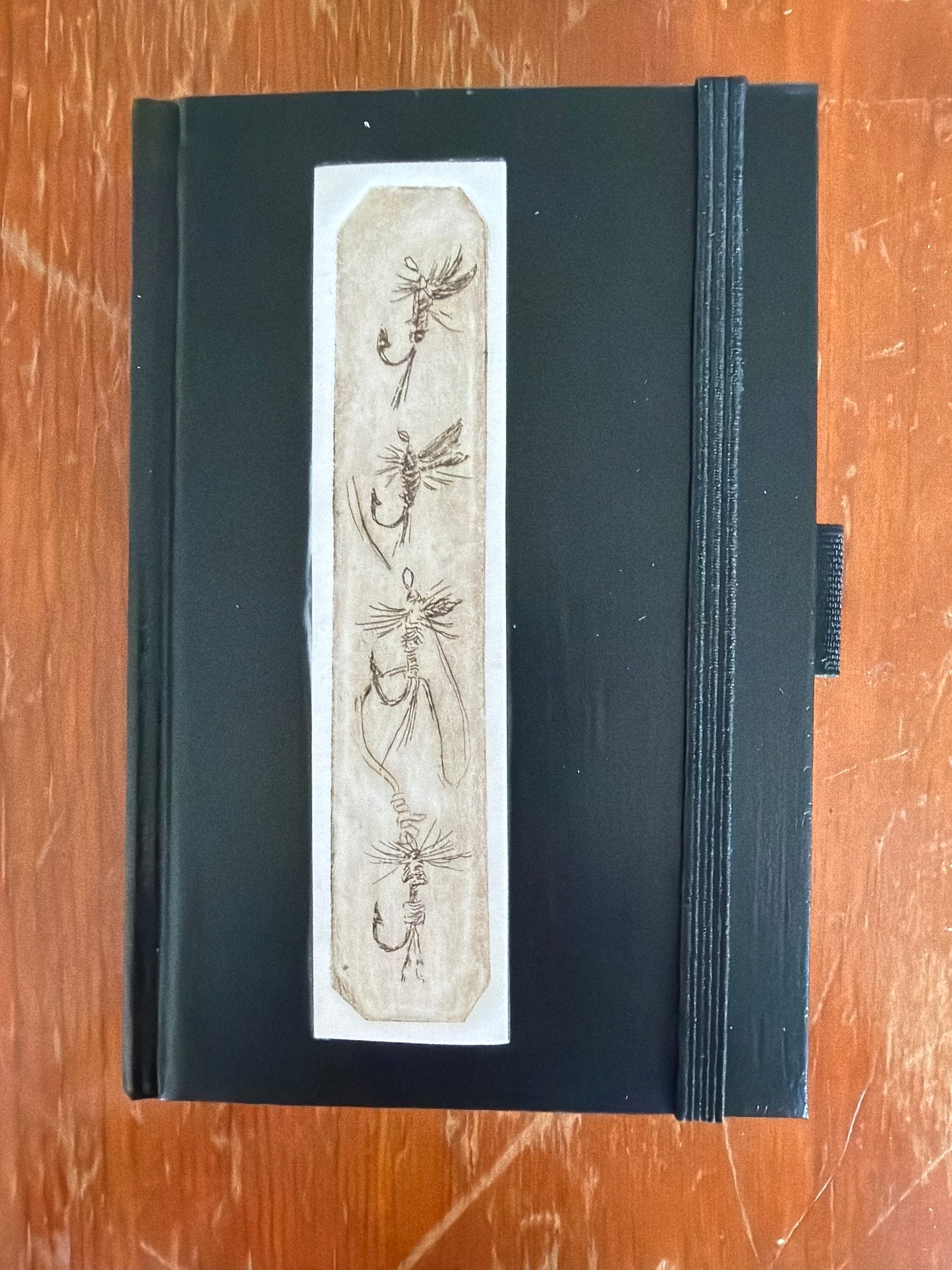 Hardbound Sketchbook- 4x6 Black- "Flies"