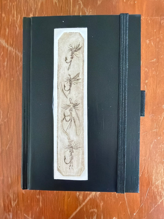 Hardbound Sketchbook- 4x6 Black- "Flies"