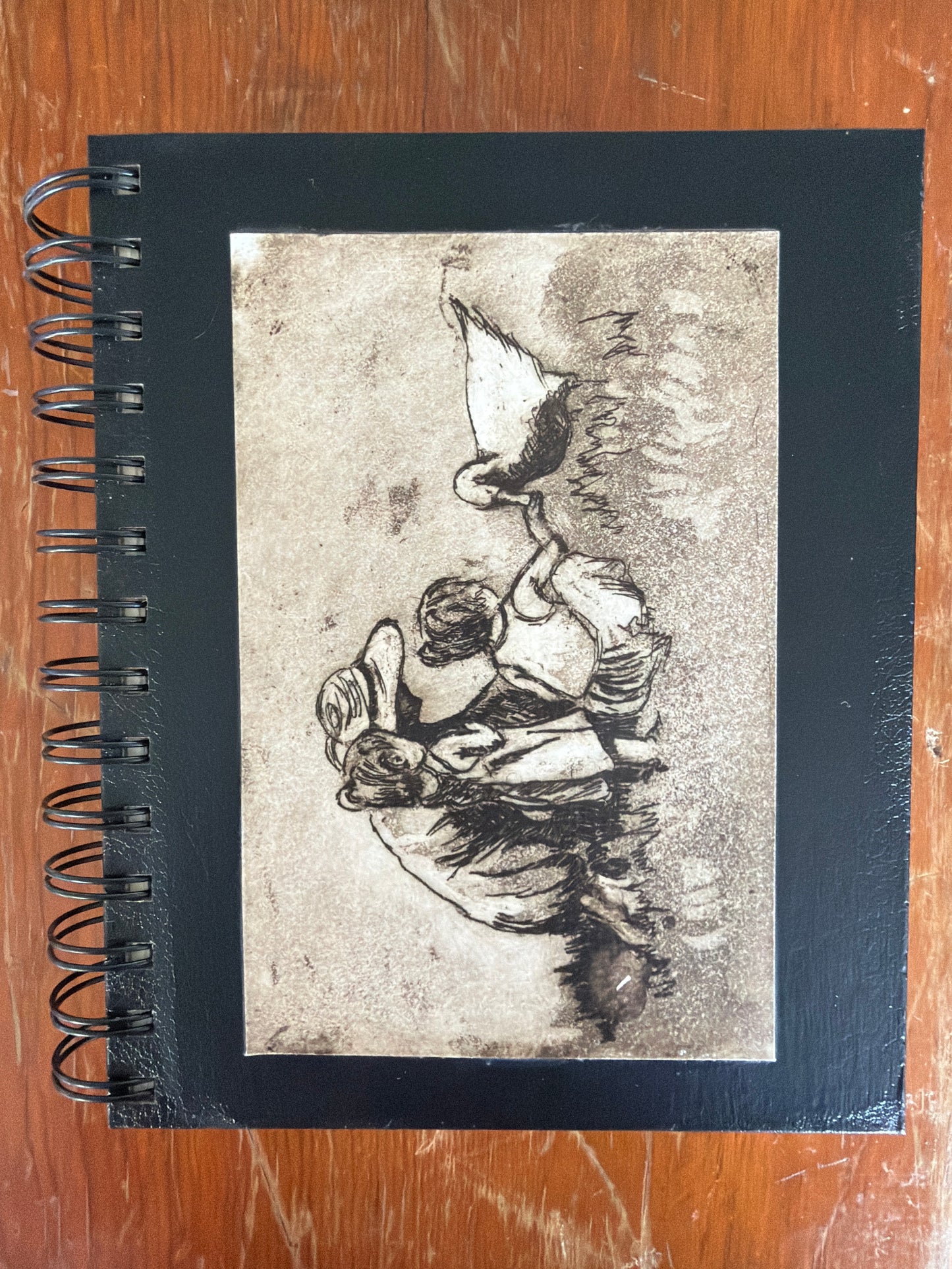Wire Bound Sketchbook- 6x7 Black - "This is How"