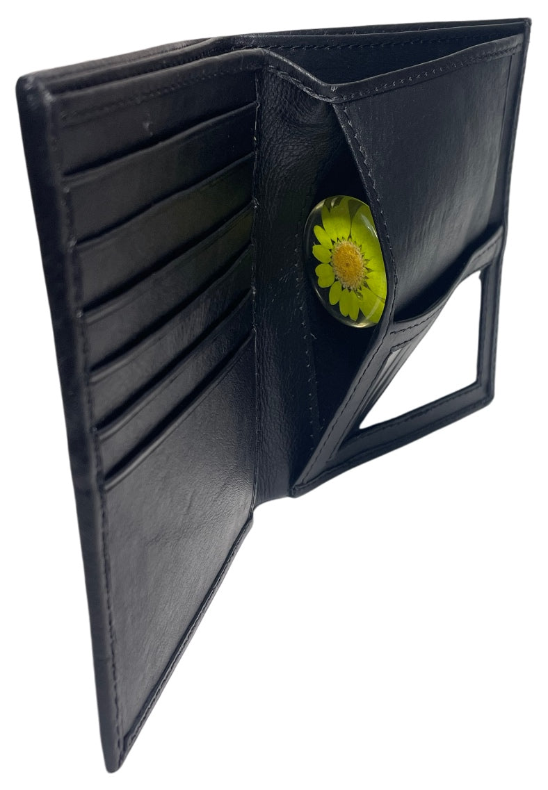 "Proximity of Pronghorns" on Black TALL Bi-Fold Wallet
