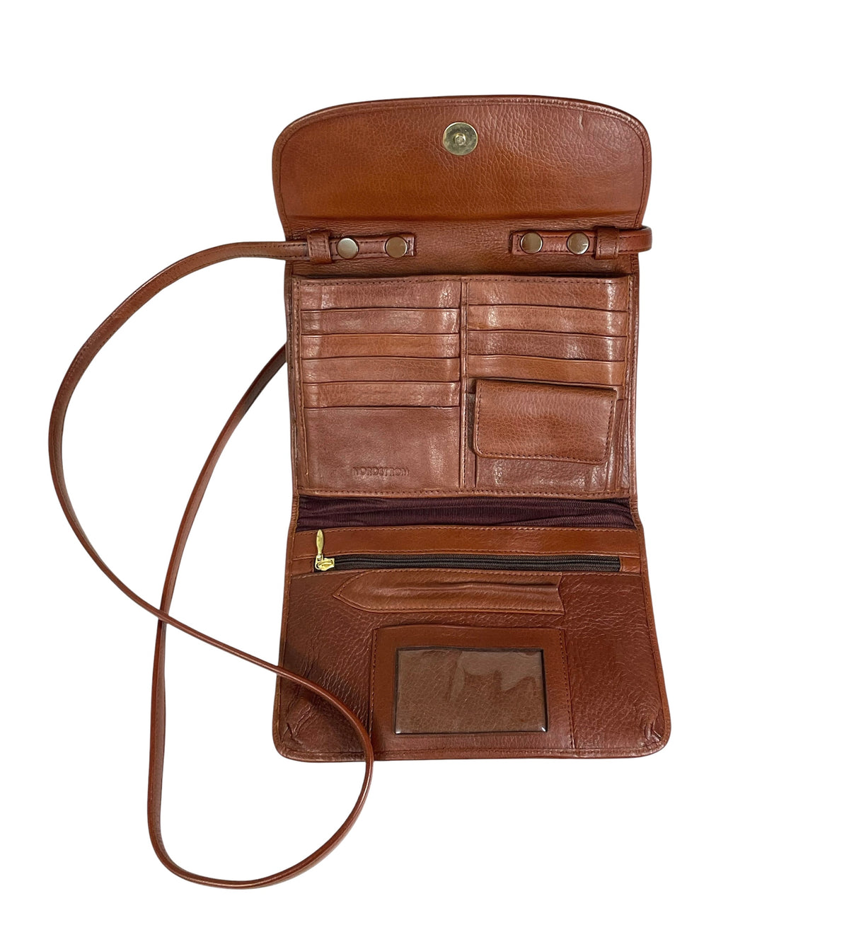Wallet Purse- Brown with Indian Paintbrush