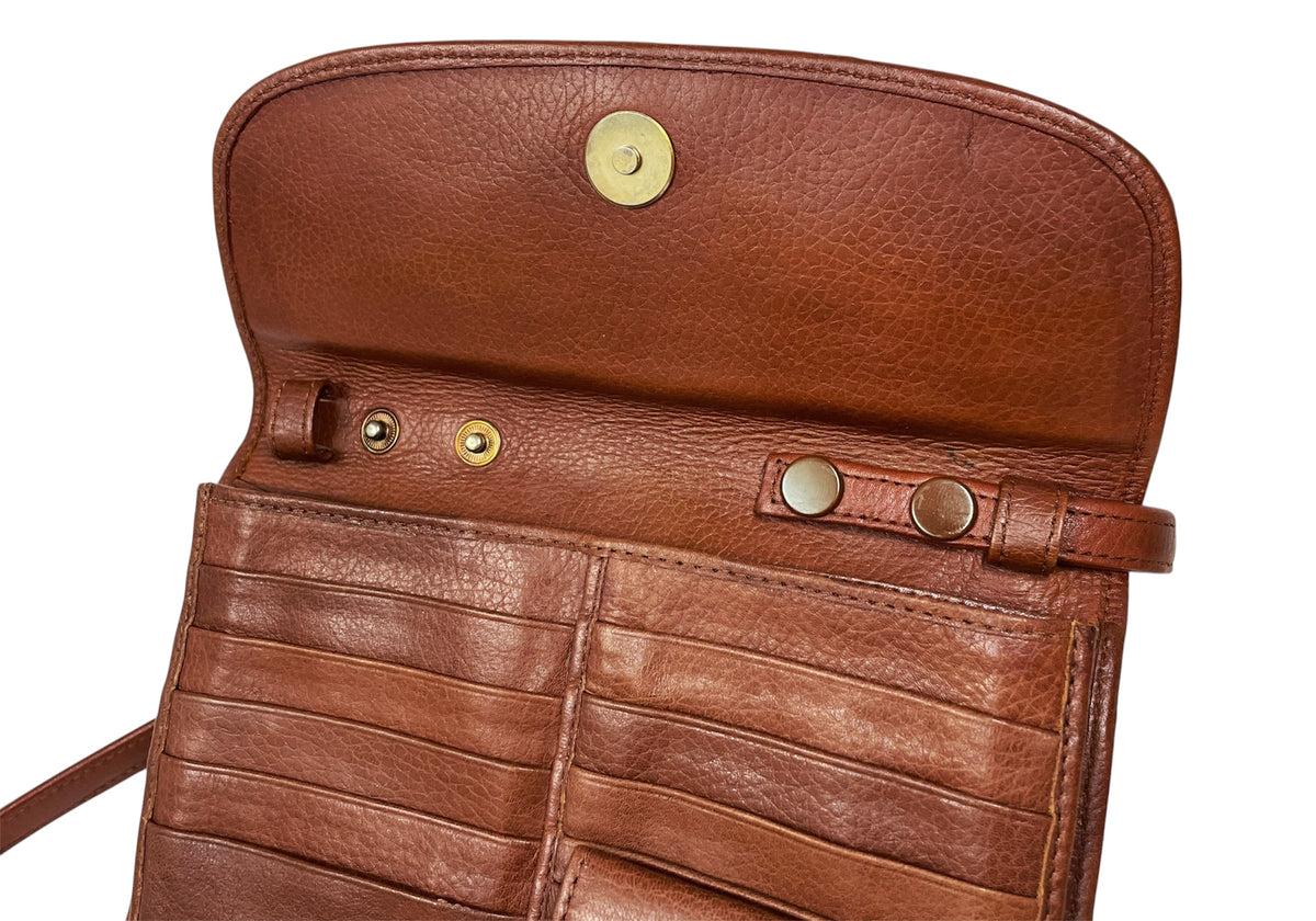 Wallet Purse- Brown with Indian Paintbrush