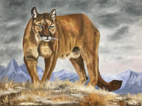 " On the Prowl " Original Oil Painting