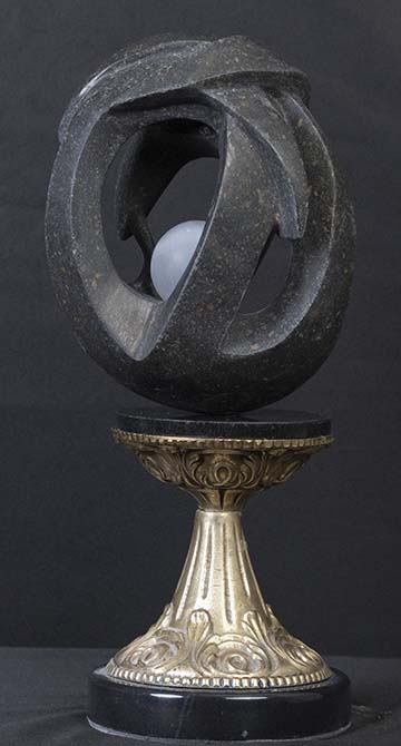 Sculpture-"Ovatus"- Costa Rican Basalt