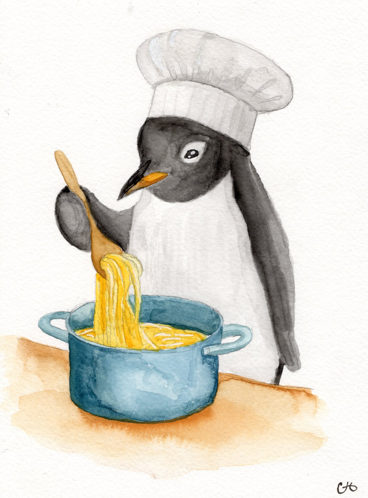 Watercolor Art Print - "Pete"