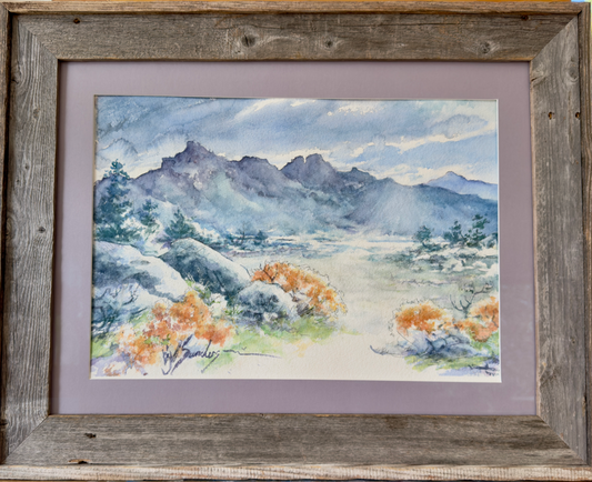 Original Watercolor Painting- "Prairie Spirit" Landscape
