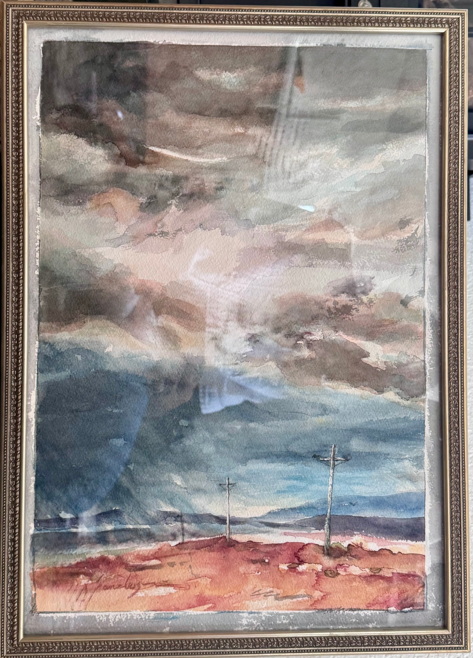Original Watercolor Painting- "Prairie Storm"