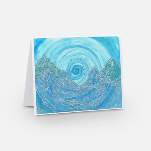 " Misty Mountains " Greeting Card