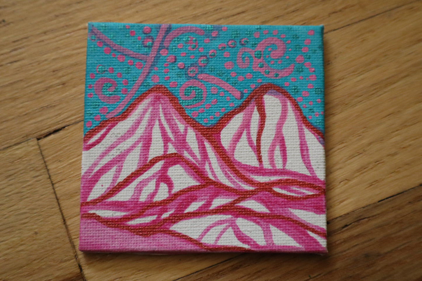 Magnet- Handprinted Canvas