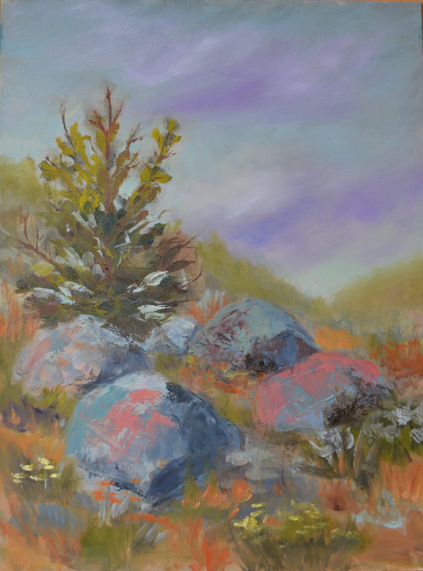 " On Painted Clouds " Original Oil Painting