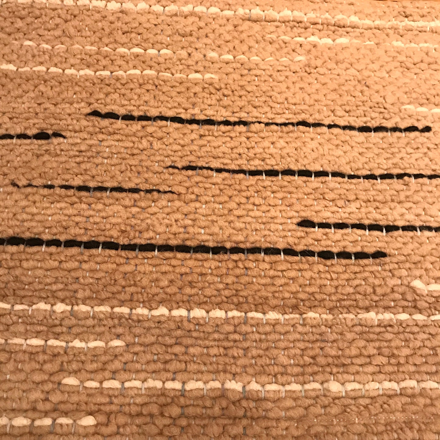 Fawn Stripes Handwoven Alpaca Wool Rug