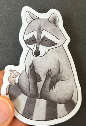 Racoon and Chipmunk Sticker