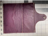 Sunflower with Bucking Horse and Rider Leather Clutch Wallet