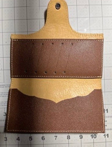 Bucking Horse and Rider with Sunflower Leather Clutch Wallet