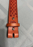 Leather 36 Inch Bucking Horse and Rider Belt